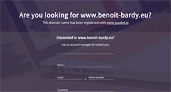 Desktop Screenshot of benoit-bardy.eu