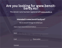 Tablet Screenshot of benoit-bardy.eu